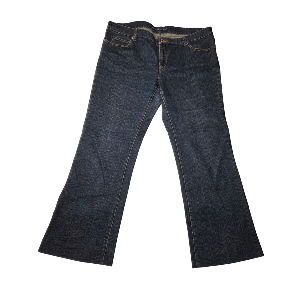 Michael Kors Womens Dark Wash‎ Bootcut Jeans Size 14